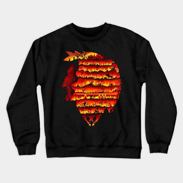 Dante’s Hell Crewneck Sweatshirt by chaseoscar